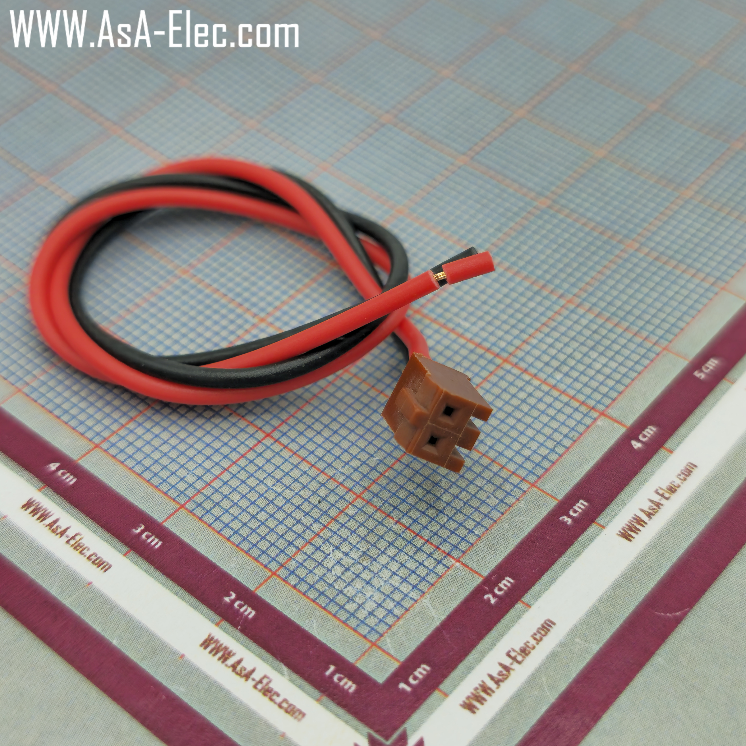 کانکتور آیفونی قهوه ایی 2 پین ماده سیمدار JAE 2.5 mm